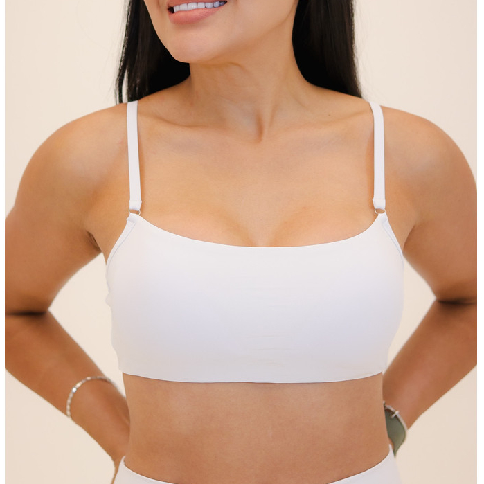 Top Fitness Feminino Alça Fina Poliamida Bojo Removível Proteção UV50+ Academia Treino