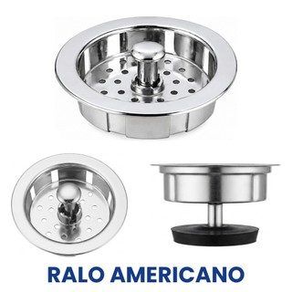 Kit 2 Ralos Pia Cozinha Plástico Cromado Coador Anti Entupimento Filtro Válvula Vedante Borracha Universal