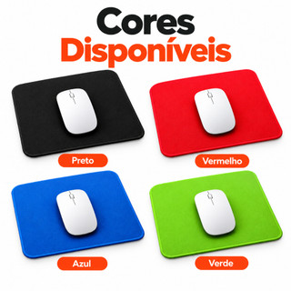 Mousepad Emborrachado Antiderrapante Tecido Colorido Mouse Computador