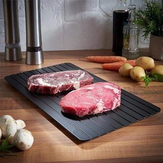 Tábua Mágica de Cozinha Descongela Carne Alimentos Muito Rápido Forma Rápida 35x20cm