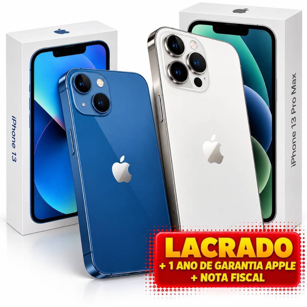 CELULAR APPLE IPHONE 13 E IPHONE 13 PRO MAX 128GB/ 256GB 5G DUAL SIM LACRADO ORIGINAL 1 ANO DE GARANTIA ENVIO RAPIDO