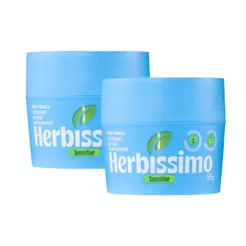 Kit Desodorante Creme Antitranspirante Herbíssimo Sensitive 55G (2 unidades)