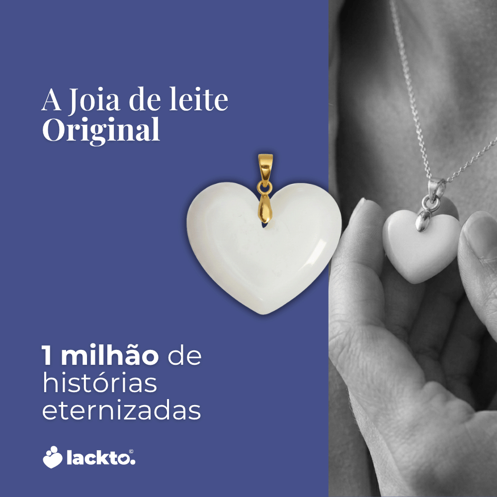 Pingente de Leite Materno Lackto | Nova Mãe | Faça Você Mesma | Kit para Fazer Joia | Amor de leite
