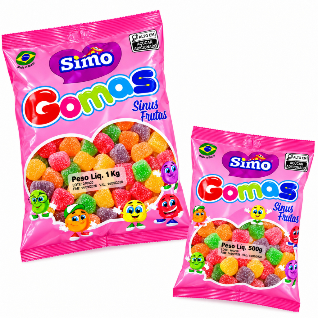 Simo Balas De Goma Macias Sinus Frutas Simonetto