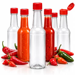 60 Frasco Garrafa PET 150ml –Tampa Pressão– Molho Pimenta Tempero Uso Alimenticio– Virgem ATACADO