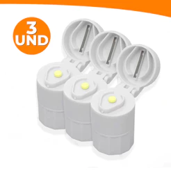 Kit 3 Und Porta Comprimido Com Cortador Multiuso Amassador Armazenamento Duplo Pratico e Util