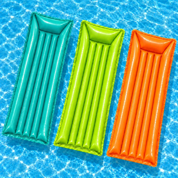 Boia Colchão Inflável de Piscina Colchão Bronzeador Liso Para Menino e Menina