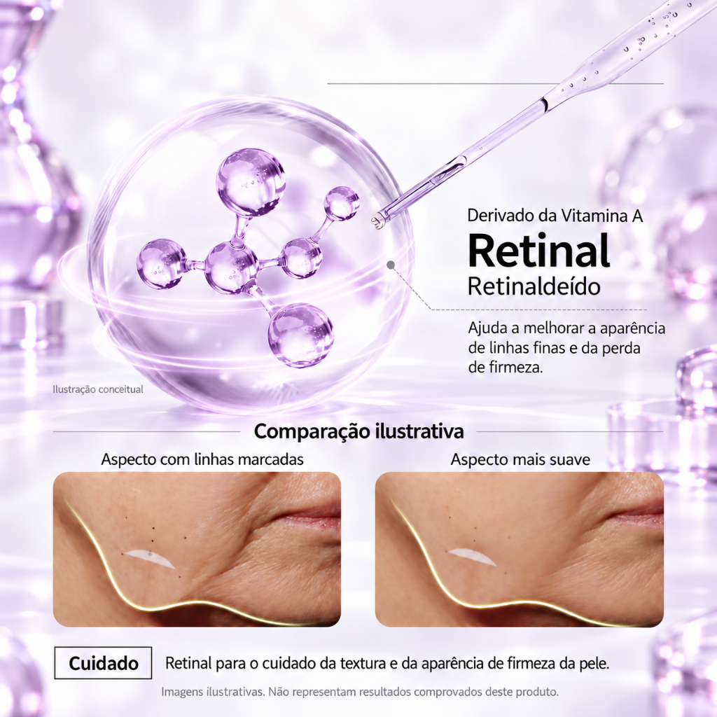 DAVIENA Creme Facial Retinal Anti-Idade Firmador Ácido Ferúlico Firmeza e Elasticidade 15g,Promotes Firmness,antirrugas · foto 2