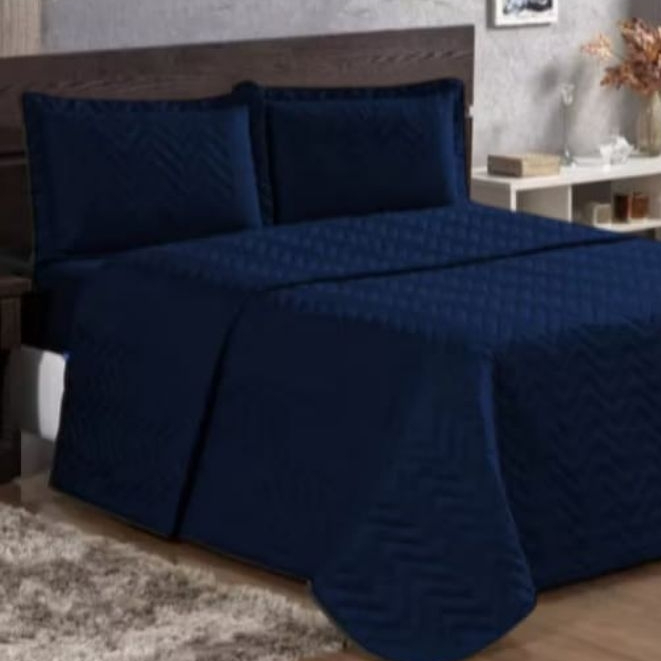 Colcha Cobre Leito Avulso Casal Queen King Cama Matelada Microfibra Dupla Face Macia Confortável Premium