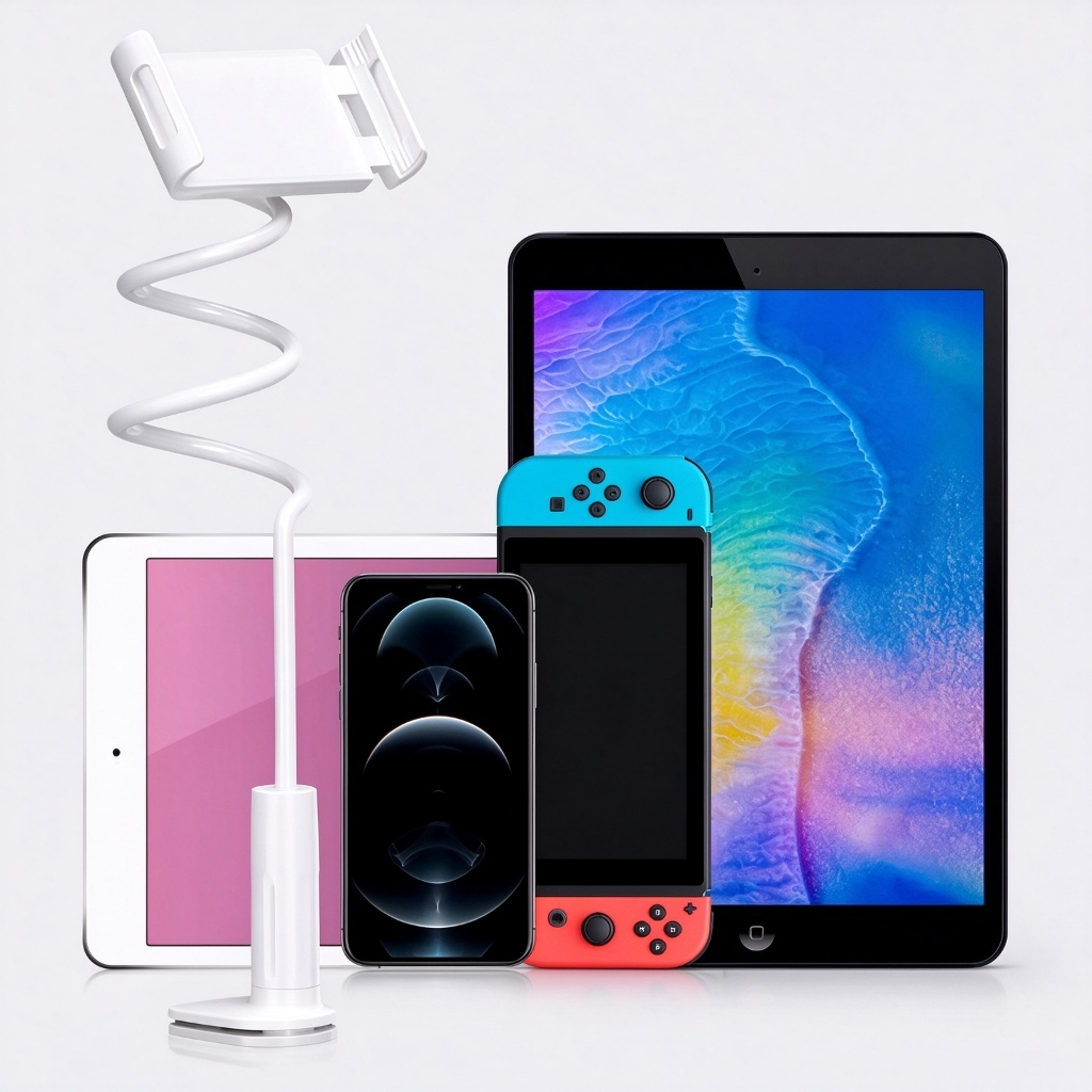 Aparelhos de até 11 polegadas Suporte de Celular e Tablet para Cama, Mesa, Cabeceira