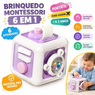 Montessori Educação Infantil Cubo de Rubik Bebê Música Dinâmica Treinamento de Inteligê