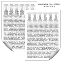 Kit Com 2 Cartelas Adesivos Para Scrapbook Frases Dia e Mês Branco 786 Adesivos Destacáveis