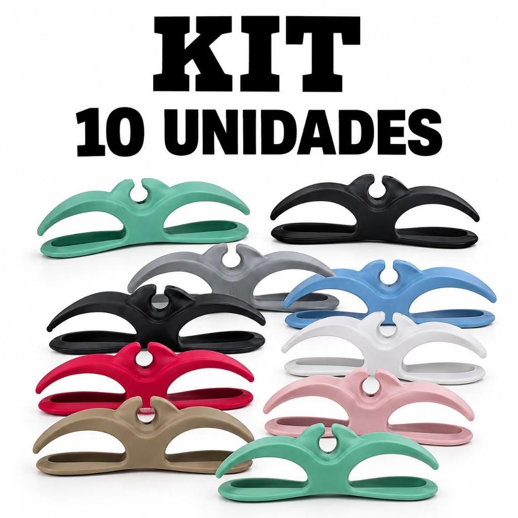 Kit 10 Organizador de Cabos e Carregador Para Organização de Fios Em Silicone