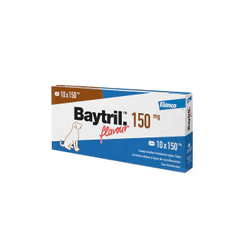 Baytril Flavour 150mg Cães E Gatos 10 Comprimidos