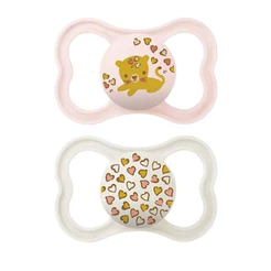 Kit 2 Chupetas Bico de Silicone Air 6m+ Rosa - MAM