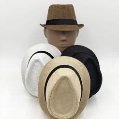 Chapéu Panamá Malandrinho Malandro com Faixa Diversas Cores