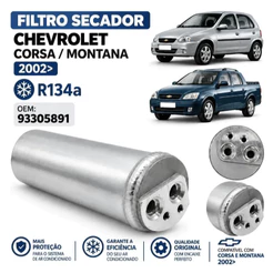 Filtro Secador Ar Condicionado Gm Corsa Montana 2002 A 2010 *