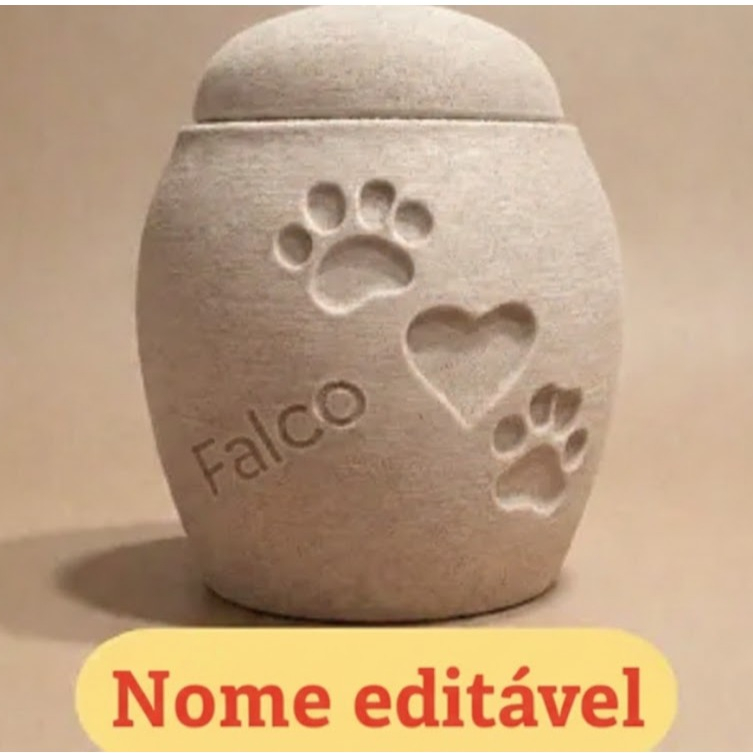 Urna Memorial Pet Personalizada - Calm Companion - Com Nome Editável em Oferta na Shopee
