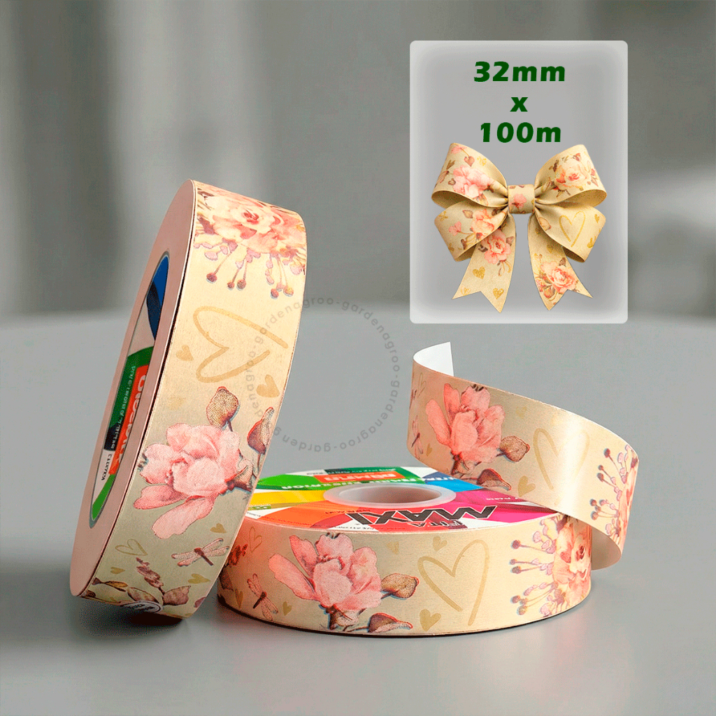 Fita Florida Amor Sem Fim Verde Chá 32mm X 100 Metros Maxi Albano Laço Presente Embalagem Decorativa em Oferta na Shopee