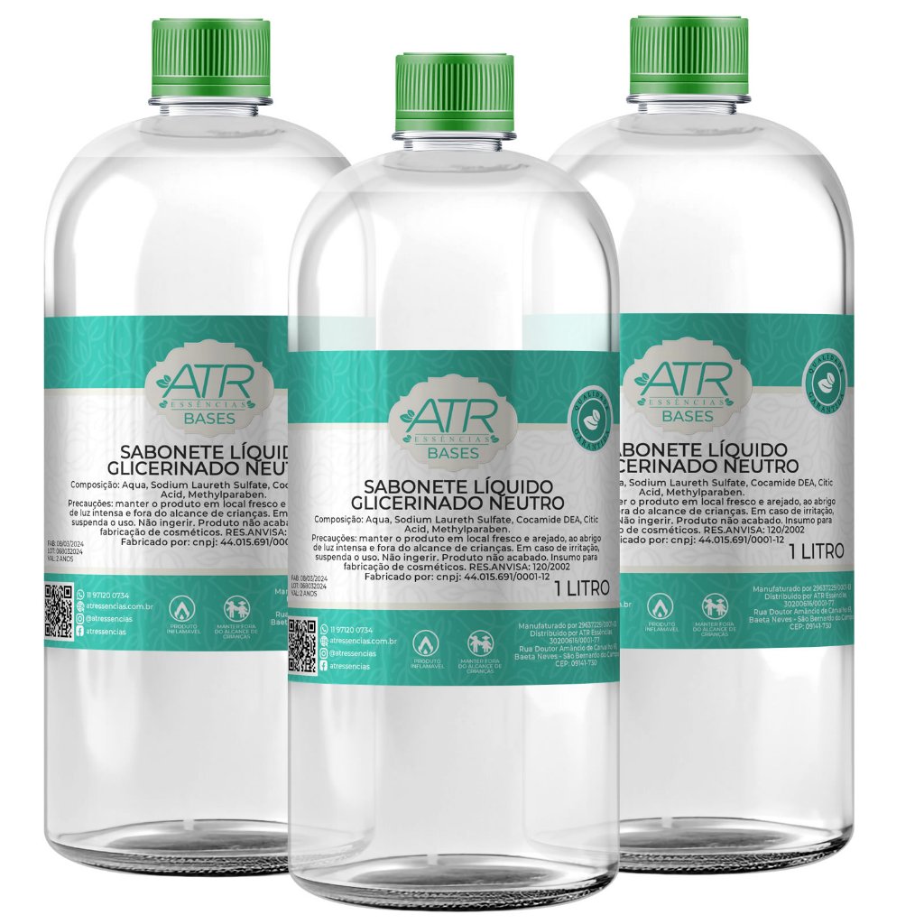 Base para Sabonete Líquido Glicerinado Neutro ATR Essências