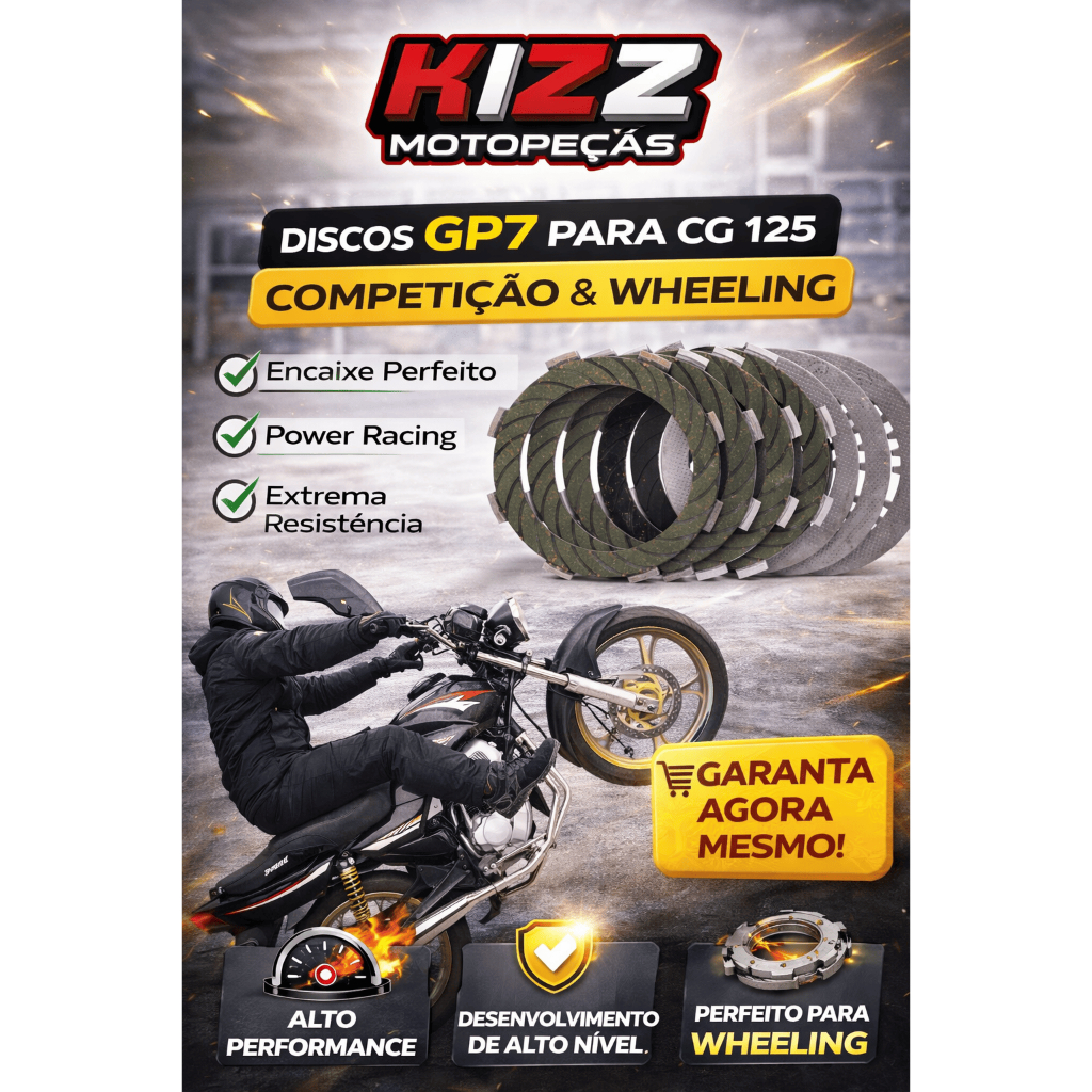 Discos Embreagem Gp7 Cg 125 Competicao Wheeling Racing em Oferta na Shopee