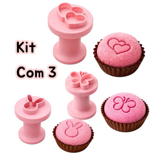 Carimbo para doces coração duplo Alicepresentes em Oferta na Shopee