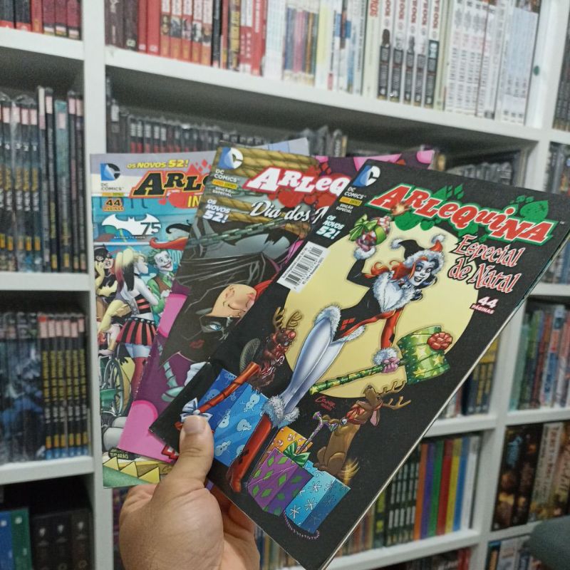 Kit Arlequina Invade a Comic Con + Especial de natal + Dia dos namorados - HQ DC PANINI edição limitada novos 52 Batman