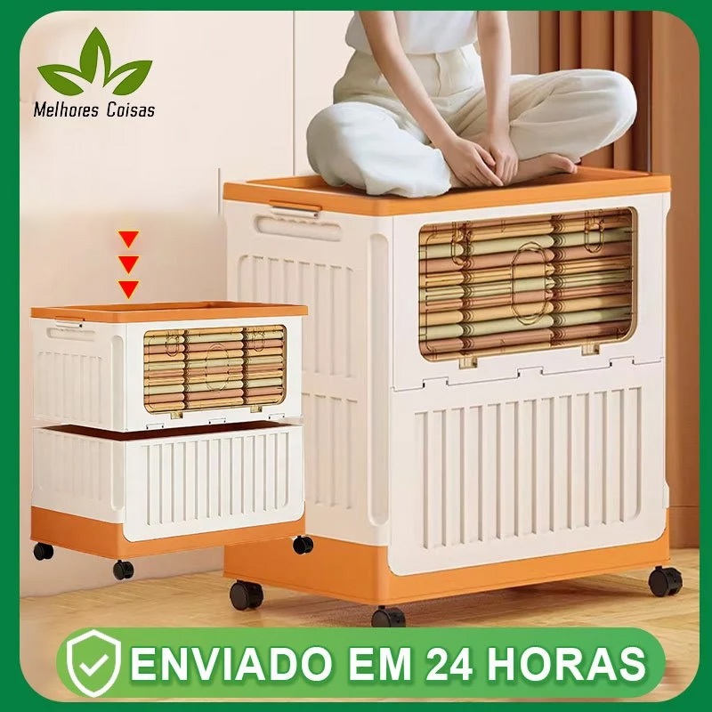 caixa organizadora armazenamento ,dobrável empilhavel multiuso para Casa  Escritório em Oferta na Shopee