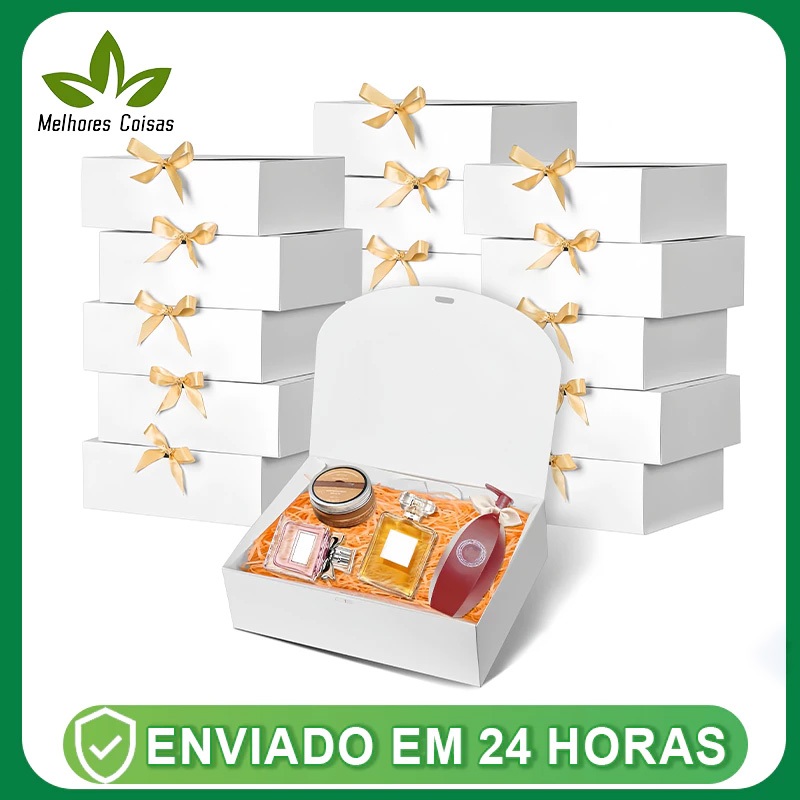 unidade caixas para presente Tamanho 27x20x8 Cm caixinha ideal para convite padrinhos casamento bebê em Oferta na Shopee