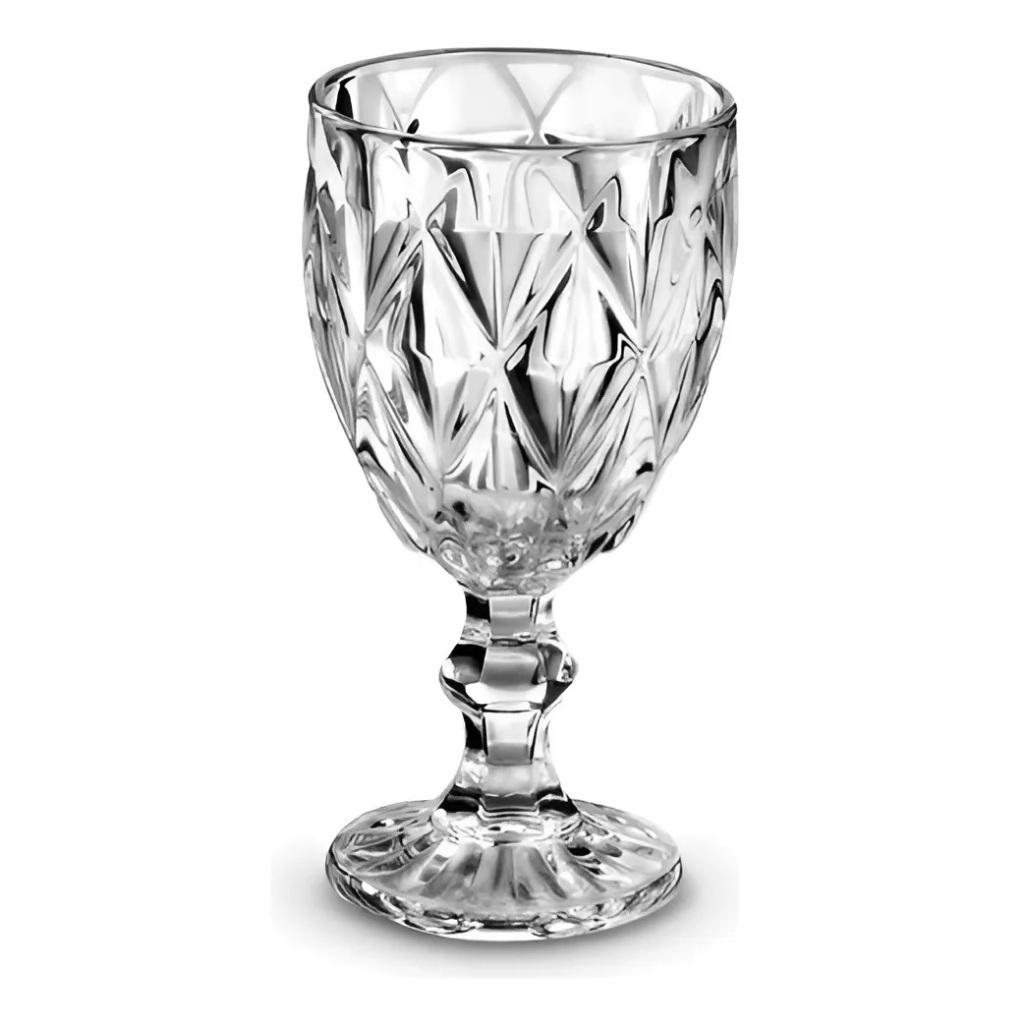 Taças Cristal Vidro Vinho 320 Ml copo cálice diamante caneca 360 300 340 restaurante bebida sucos