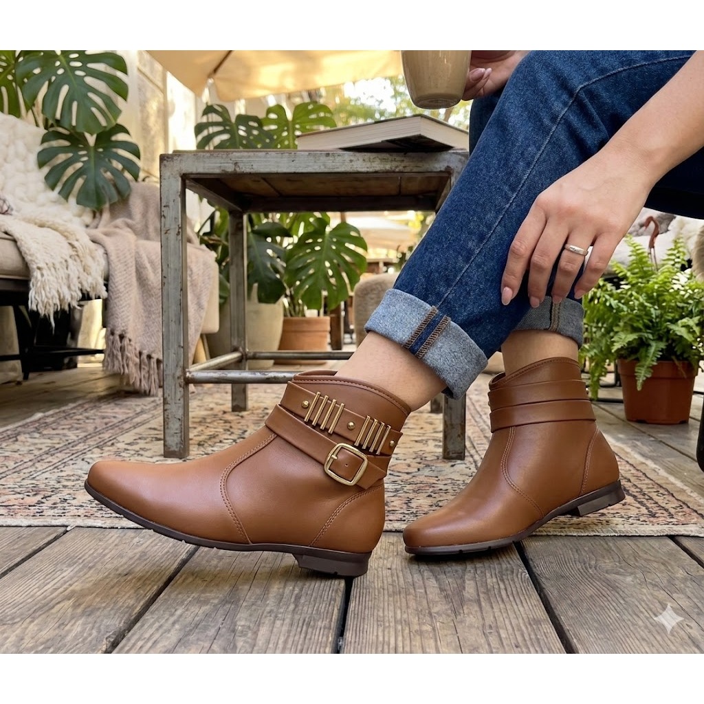 Bota Beira Rio Ankle Boot Feminina Cano Baixo 9084.106
