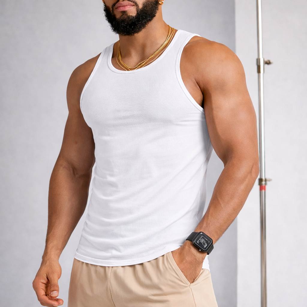 Camiseta Masculina Regata Canelada Estilo Americana Camisa Regata Academia em Oferta na Shopee