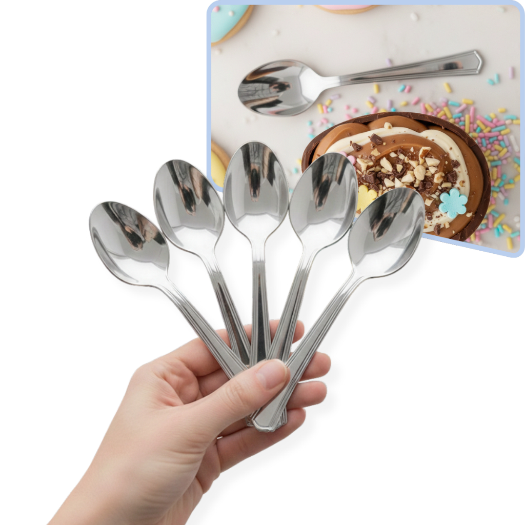 Kit Colher Ovo de Pascoa Sobremesa Descartaveis Luxo 13cm Bolo de Pote Premium em Oferta na Shopee