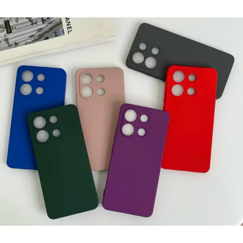 Kit 2 em 1 Capinha Xaiomi Note 13 4g Silicone Aveludada