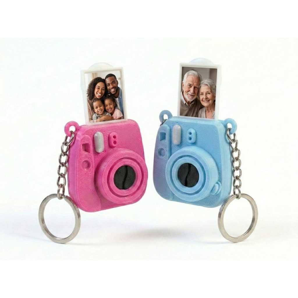 Chaveiro Câmera Porta Foto Personalizado | Lembrancinha Aniversário | Foto Criança Família Pet Ultrassom