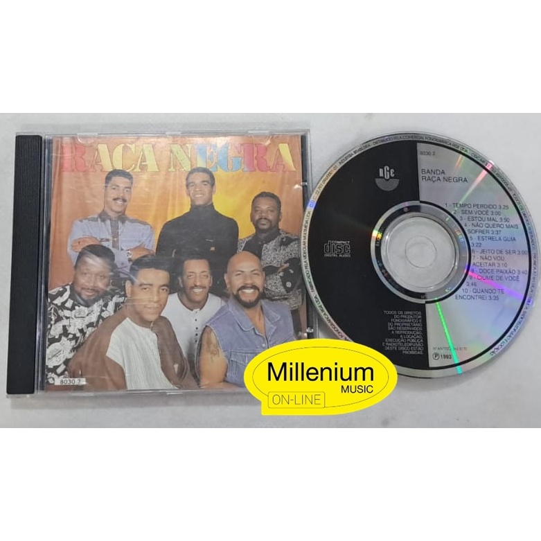 CD Raça Negra Tempo Perdido Estou Mal Volume 4 - 1993 Original Gravadora Colecionador Ótimo Estado