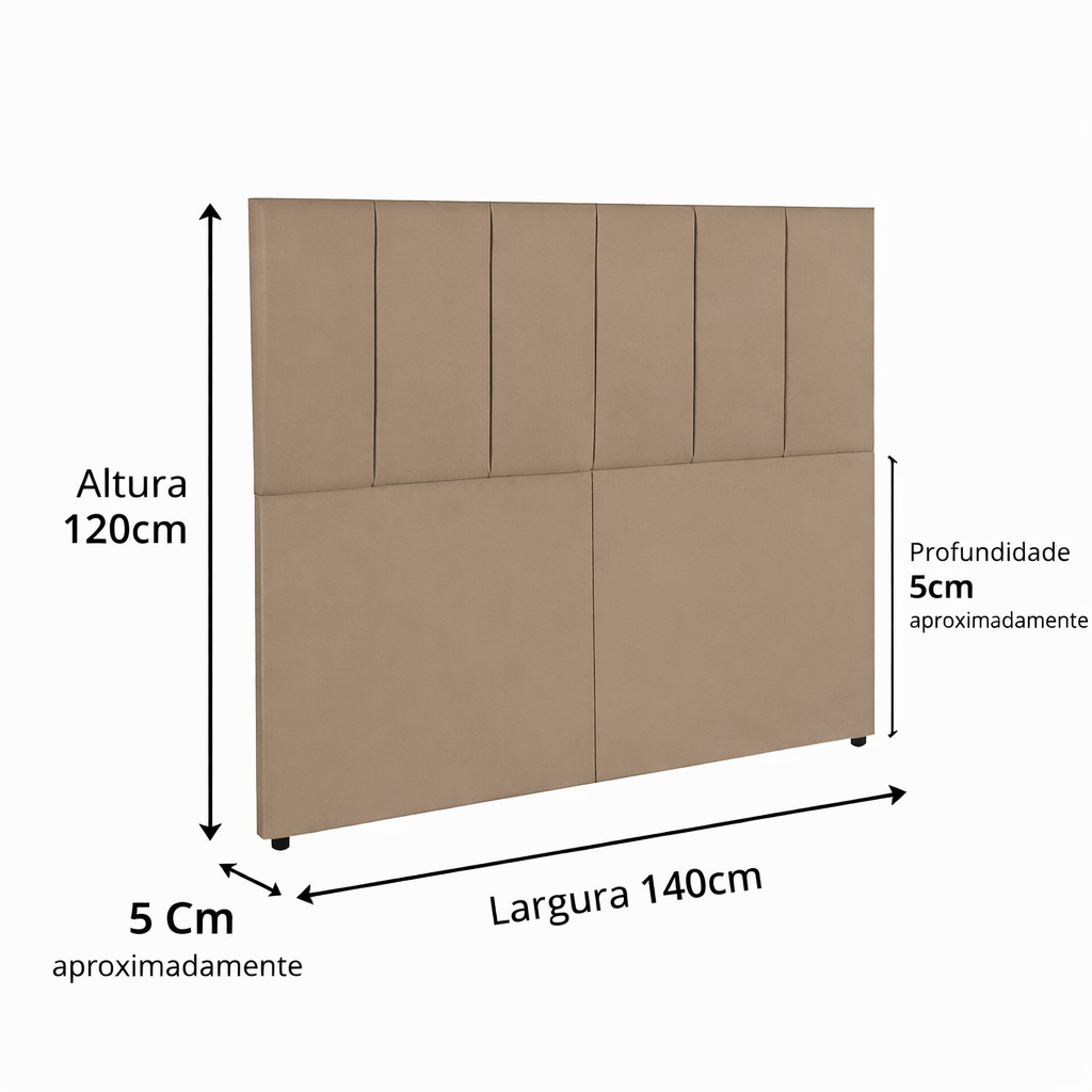 Cabeceira De Cama Box Com Pé Casal 140cm e Queen 160 - Varias Cores - Envio Rápido e Imediato