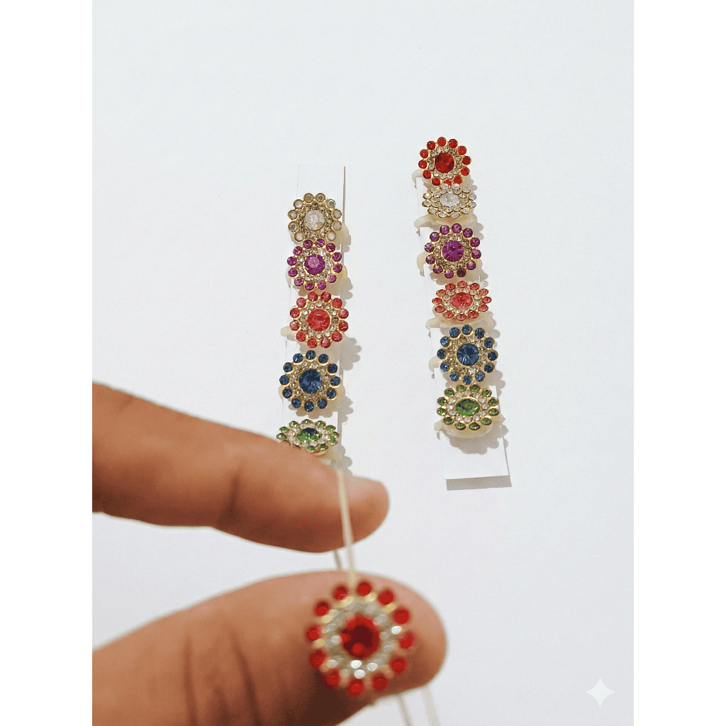 Kit 20 Laços Jóia Strass Para Penteado Pet