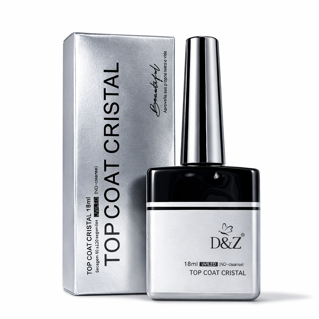 Top Coat Cristal 18ml D&Z Linha Beautiful Premium Selante Unha Gel