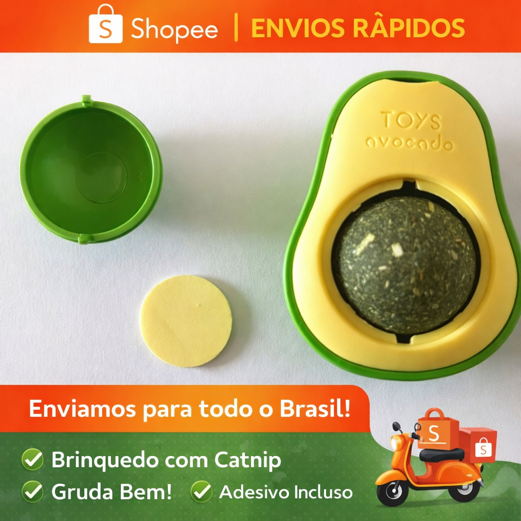 Abacate Brinquedo Para Gatos Com Catnip Erva Gato Natural Relaxante