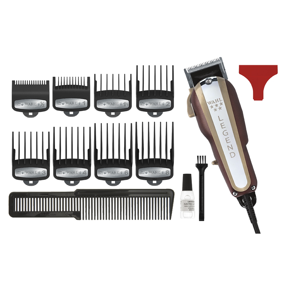 Wahl Maquina de Corta Cabelo Legend Vermelha Com Fio Motor Vibratório profissional de alta potência em Oferta na Shopee