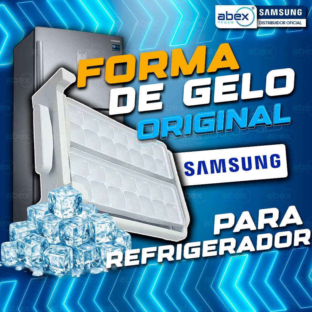 Forma De Gelo Do Ice Maker Refrigerador Samsung RT46K RT53K Branco DA97-13501C DA97-13501A Original