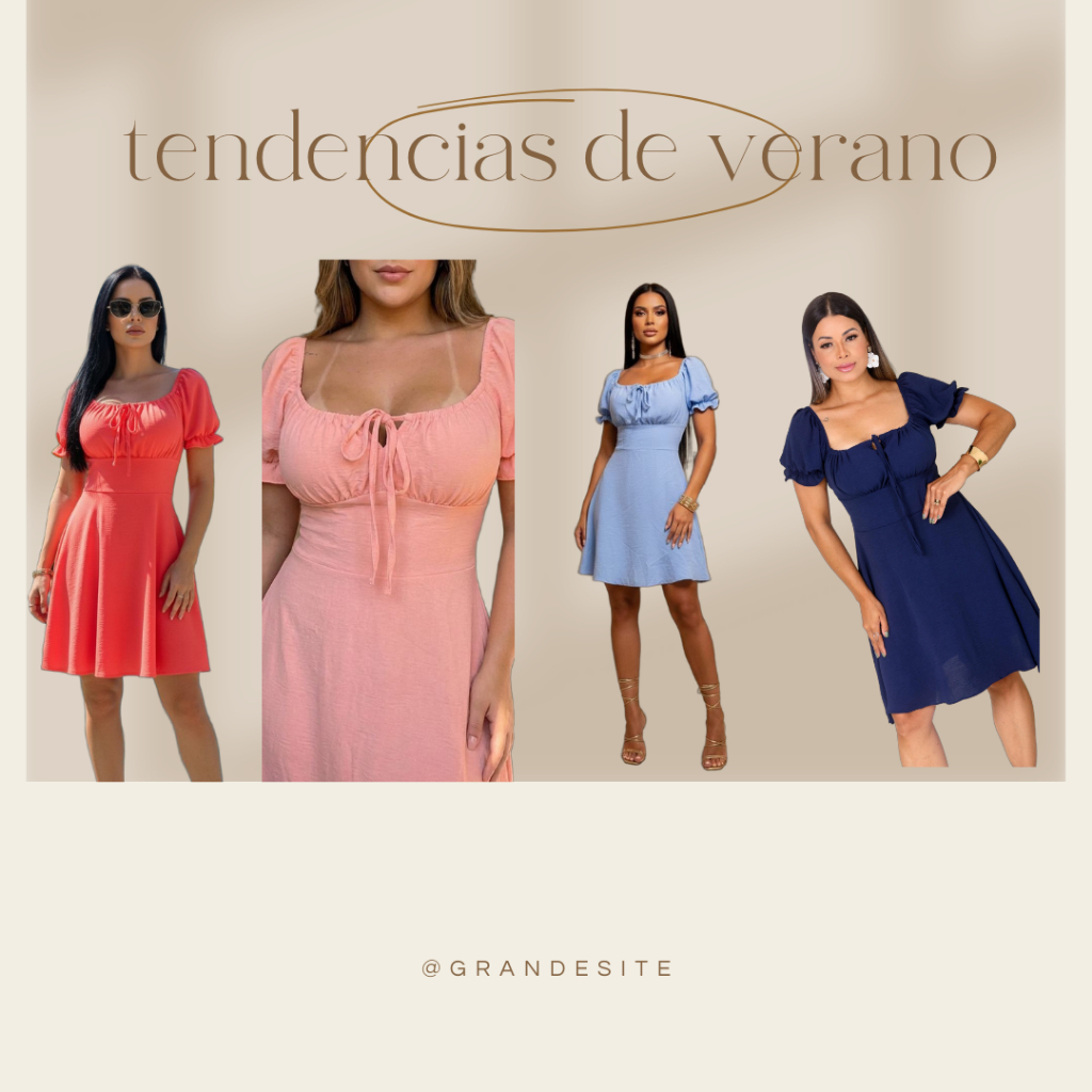 Vestido Feminino Curto com Manga Princesa