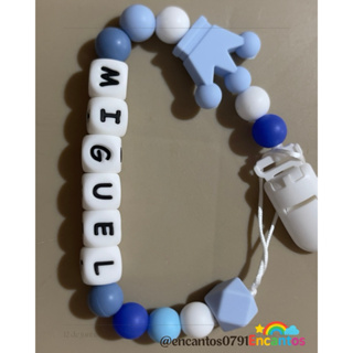 Prendedor de chupeta em silicone atóxico (mordedor) em Oferta na Shopee