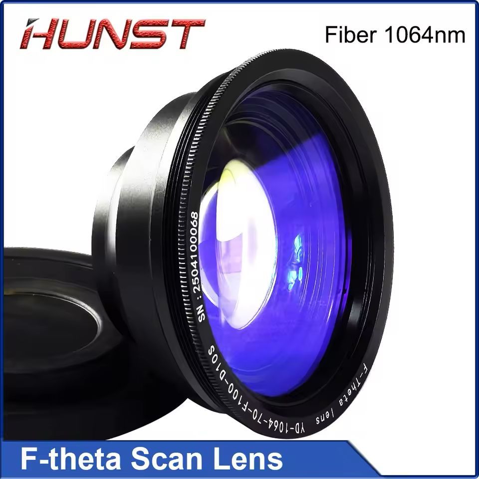 Lente F-theta Hunst Fibra Laser 110x110mm F163 Para Máquina De Gravação Marcação Fiber Laser 1064nm Raycus Max Jpt Alta