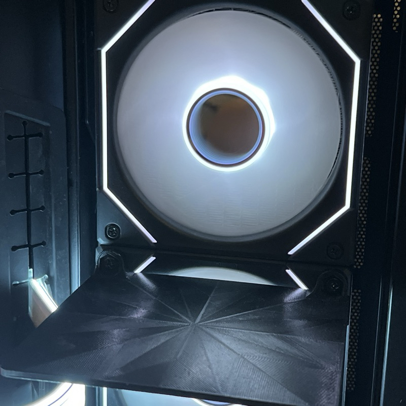 Plataforma Gamer | Prateleira Ventoinha 120mm Fan Computador Suporte de Decoração
