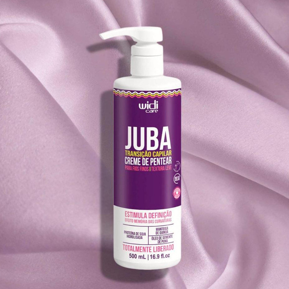 Creme de Pentear - JUBA TRANSIÇÃO CAPILAR - Fios Finos e Definição - Widi Care 500ml