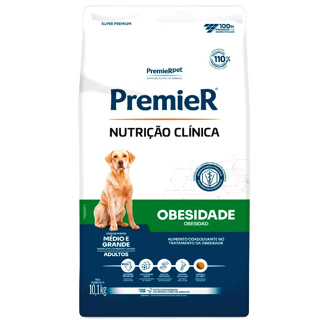 Ração Premier Nutrição Clínica Obesidade Cães Adultos Porte Médio e Grande 10,1kg em Oferta na Shopee