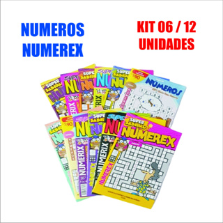 Kit com 06 / 12 / 24 - Revistas Passatempo - Números - Sortidas em Oferta na Shopee