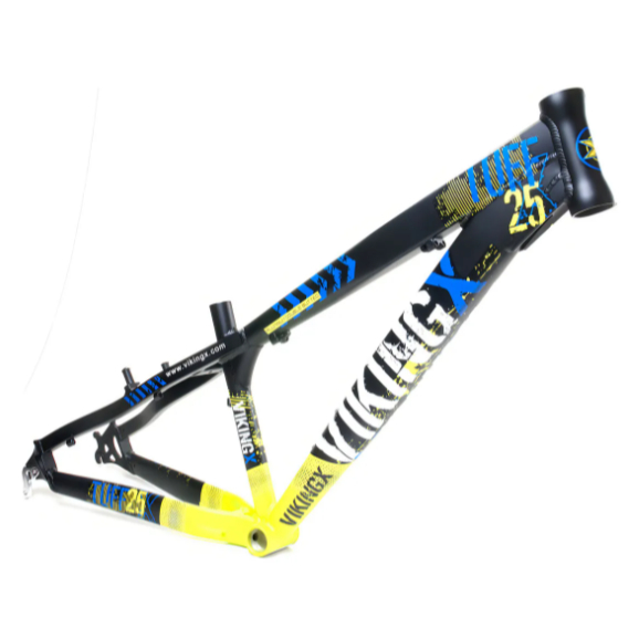 Quadro Aro 26 VikingX Tuff X-25 Alumínio - Preto/Amarelo Freeride Dirt Jump Original